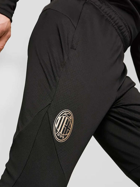 Pantaloni de trening Lucios cu Elastic Negru