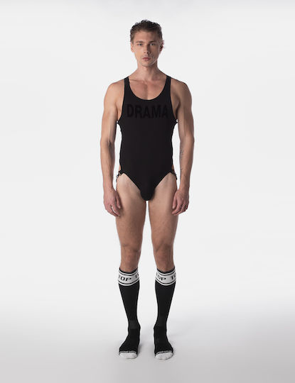 Barcode Berlin Sexy Ανδρικό Body Μαύρο 3019-5068