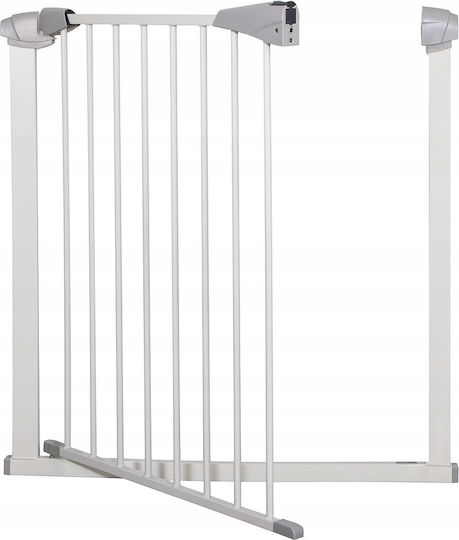 Sicherheitsgitter Treppen Verstellbar 111-120 cm Stahl Weiß