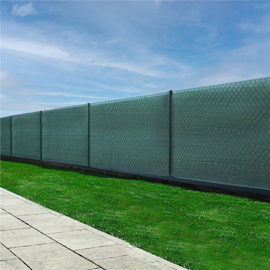 Shade Privacy Mesh Fence 1.5m Wide 10m Long 140g Density Green