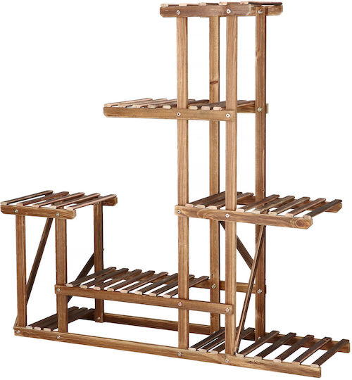 Blumenständer aus Holz mit 6 Regalen Ga176 95cm