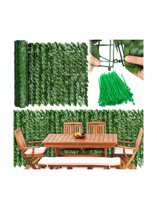 Sersimo Artificial Leaf Screen Panel Fence Balcony 100x500cm Green