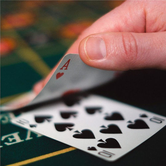 Complex Poker Set 200 Chips Green Mat 2 Decks Cards In Metal Case