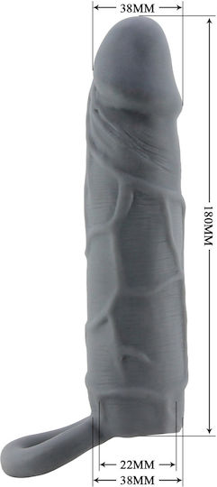Pretty Love Penis Sleeve Προέκταση Πέους Μαύρη 17cm