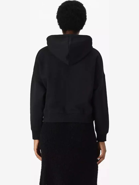 Icon Long Women's Sweatshirt Hooded Black