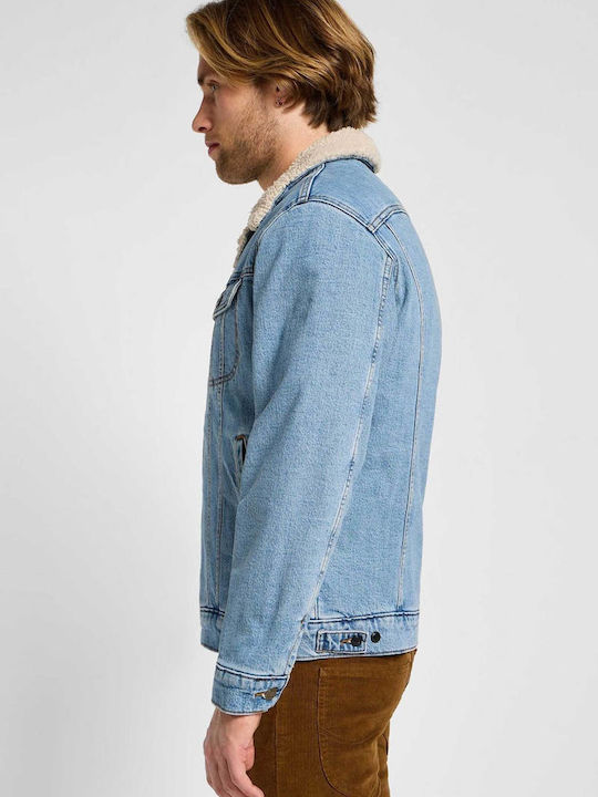 Sherpa Τζιν Μπουφάν Denim Blue Ανοιχτό