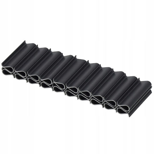 Bandă de Împrejmuire pentru Gard de Grădină din PVC 5cm Gri