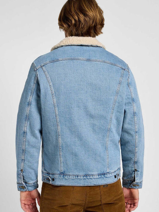 Sherpa Τζιν Μπουφάν Denim Blue Ανοιχτό