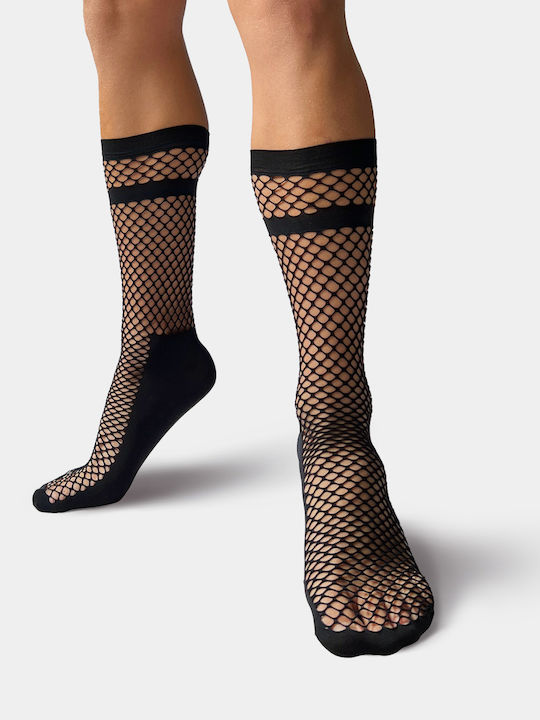 Barcode Berlin Sexy Κάλτσες Μαύρες