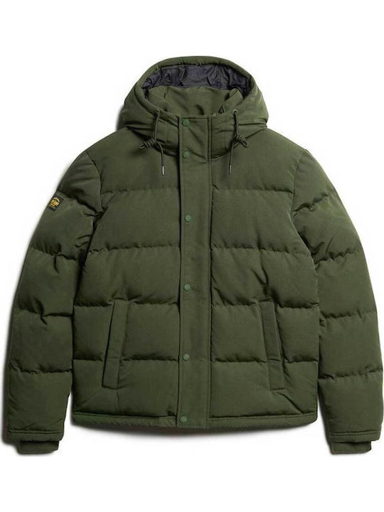 Everest Short Χειμωνιάτικο Μπουφάν Puffer Green