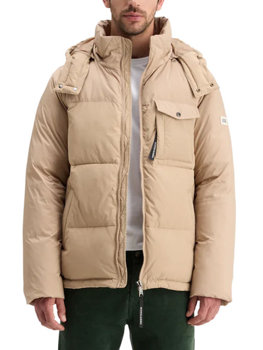 Geci Barbati Puffer Bej Geci Barbati Puffer Bej