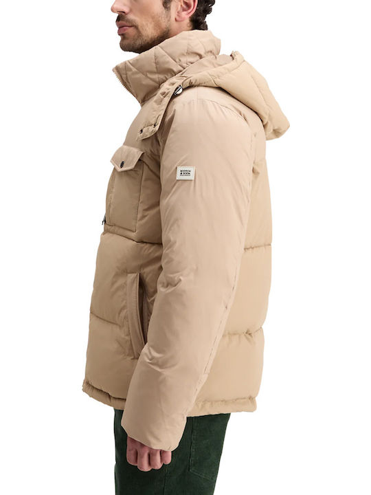 Jacke Puffer Beige