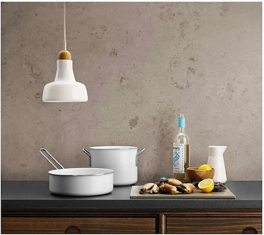 Eva Solo White Line Oală Adâncă Din Aluminiu 2.5lt / 16cm