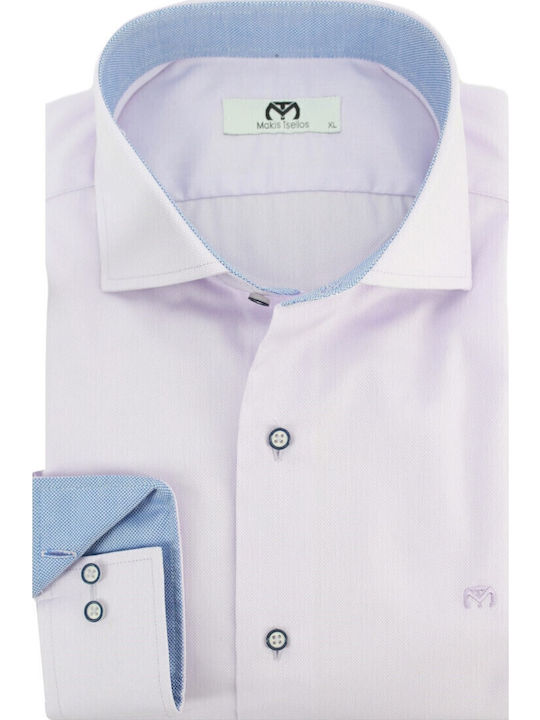 Makis Tselios Fashion Πουκάμισο Λιλά