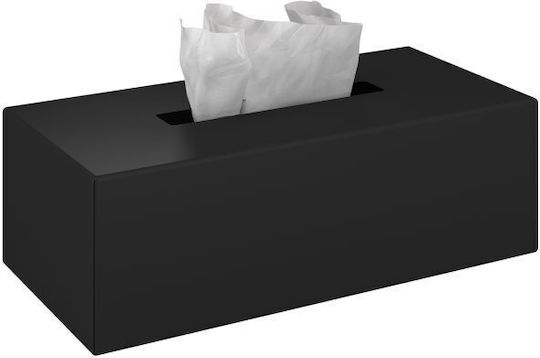 Pam & Co Държач за кърпички Метална Черен 25x13x25см 120-403