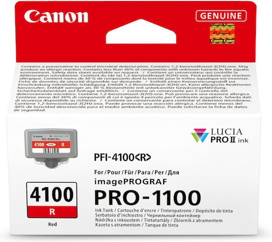 Canon PFI-4100 Original InkJet Printer Ink Red (6785C001)