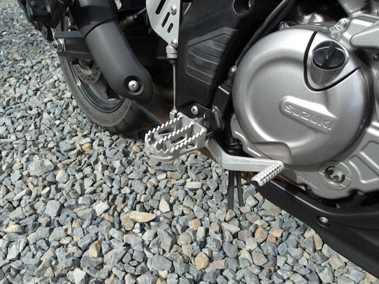 Moto Discovery V-strom Dl650 Foot Peg Μοτοσυκλέτας in Silver Color 0001-38