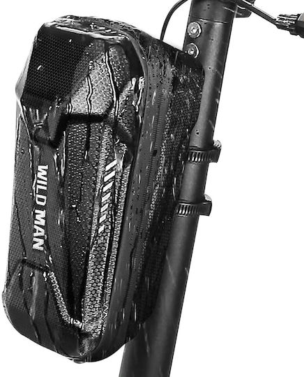 Geantă impermeabilă pentru trotinetă Wildman, capacitate 2L, montare pe ghidon, Es8x, negru
