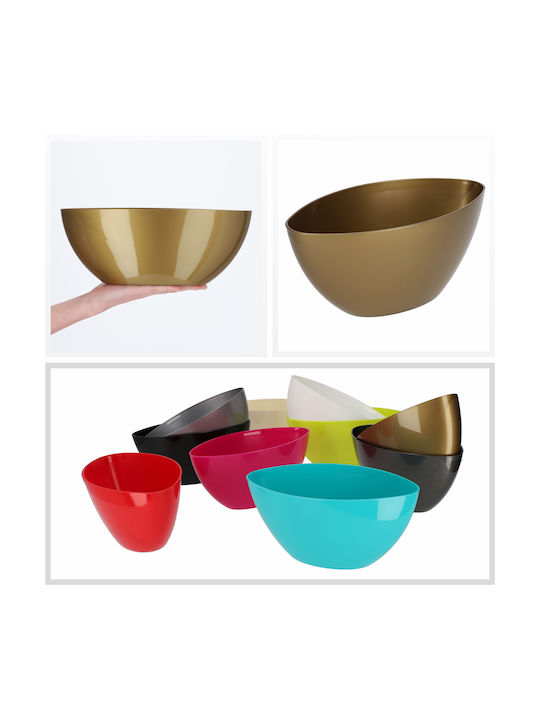Kadax Flower Pot 30cm Oval Plant Plastic Gold
