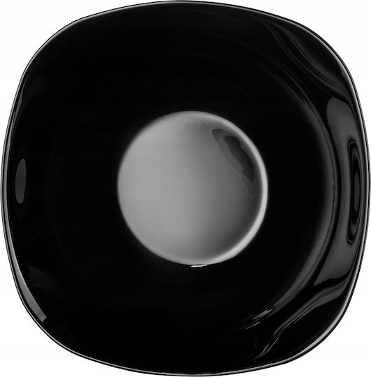 Kadax 6x Salatschüssel 19cm Glasschalen Suppen Snacks Set Schwarz