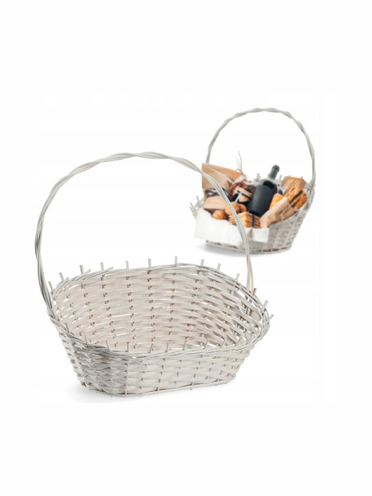 Kadax Weißer Großer Weiden-Geschenkkorb