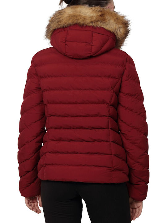 Superdry Fuji Faux Jacket Puffer RED