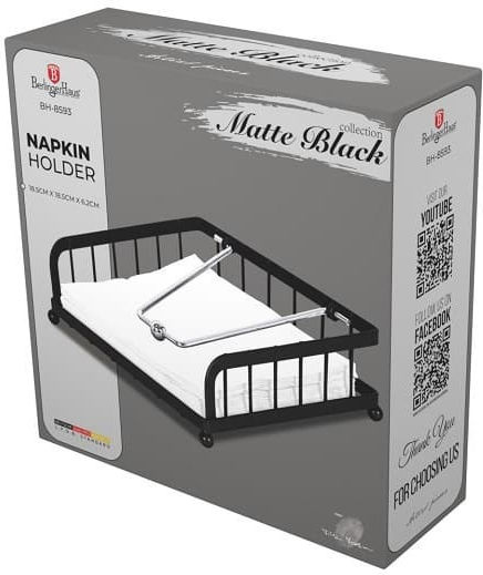 Suport pentru șervețele Berlinger Haus Bh 8593 Negru