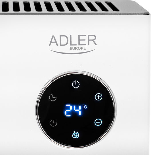 Adler Θερμοπομπός Δαπέδου 2000W με Ηλεκτρονικό Θερμοστάτη Λευκός