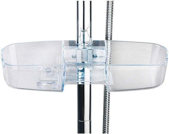 Wenko Montat pe perete Raft Baie Plastic 36.5x12x7.5cm Transparentă Wenko Montat pe perete Raft Baie Plastic 36.5x12x7.5cm Transparentă