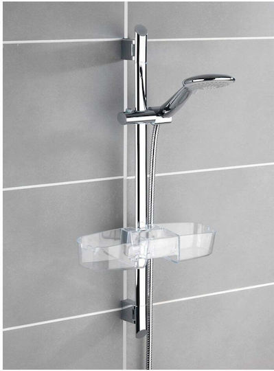Wenko An der Wand montiert Badezimmerregal Kunststoff 36.5x12x7.5cm Transparent