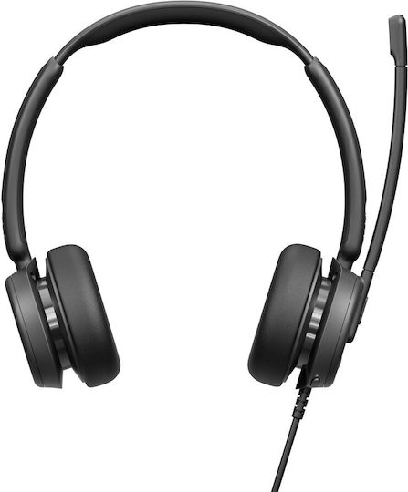 Epos Impact 460T UC/MS На ушите Мултимедийни слушалки с микрофон и връзка USB-A / USB-C в Черен цвят
