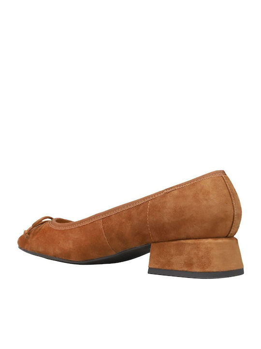 Saruh Suede Γυναικείες Μπαλαρίνες σε Ταμπά Χρώμα