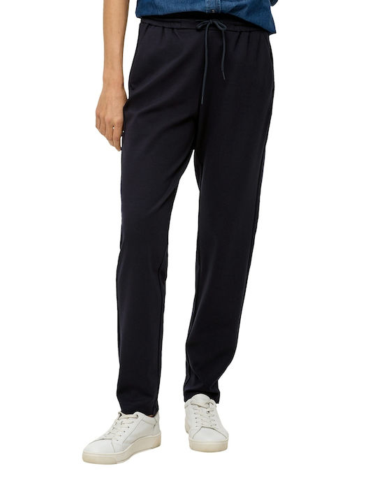 s.Oliver Women's Fabric Trousers Darkblue