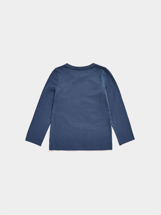 Kids' Shirt Long Sleeve Navy Blue
