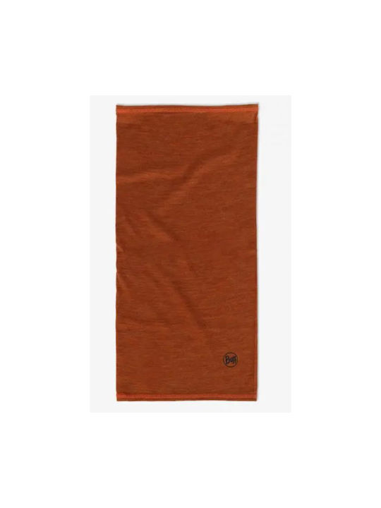 Buff Lightweight Merino Solid Athletic Neck Warmer Brown