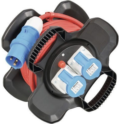 Brennenstuhl Elektrischer Verteiler 2 Industriesteckdosen 2p+e 12m Kabel H07rn-f 3x2,5 mm² IP44