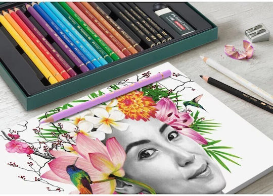 Faber-Castell Polychromos Комплект цветни моливи в кутия 17бр Пакет от 1 опаковки