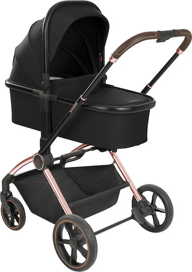 Kikka Boo Kara Adjustable 3 in 1 Baby Stroller Suitable for Newborn Black 10.1kg