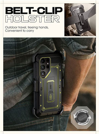 Supcase Unicorn Beetle Pro Umschlag Rückseite Silikon / Kunststoff Gelb (Galaxy S24 Ultra)