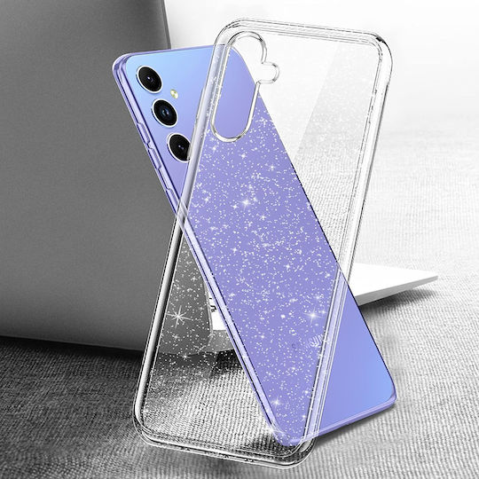 Techsuit Sparkleskin Umschlag Rückseite Silikon Transparent (Galaxy A54)