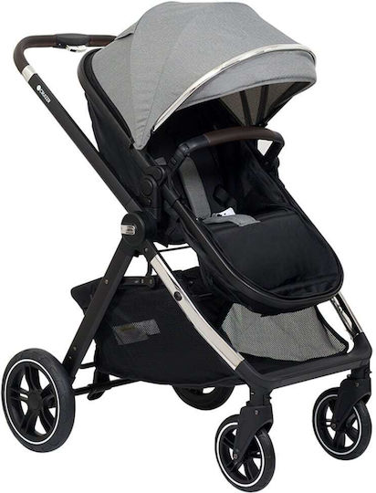 Belletti Cruizer Adjustable 2 in 1 Baby Stroller Suitable for Newborn Metal Grey