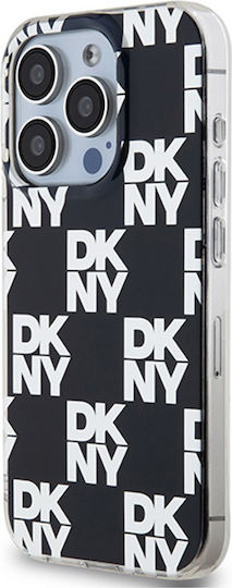 DKNY Pattern Back Cover Plastic Negru (iPhone 15 Pro Max)