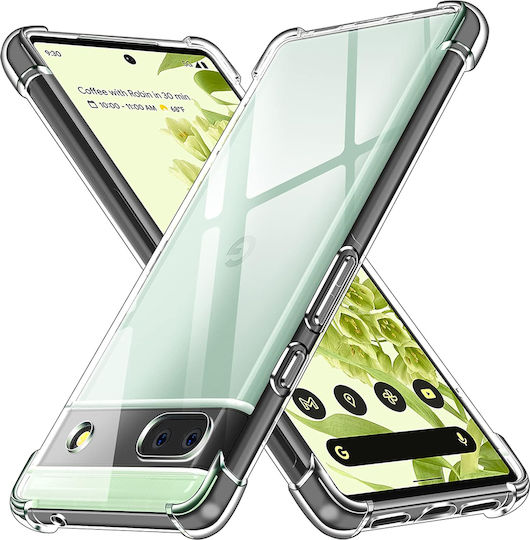 Techsuit Shockproof Clear Back Cover Σιλικόνης Διάφανο (Google Pixel 6a)