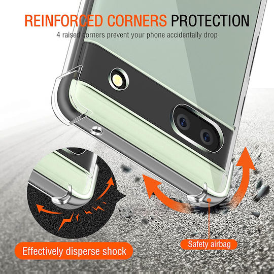 Techsuit Shockproof Clear Back Cover Σιλικόνης Διάφανο (Google Pixel 6a)