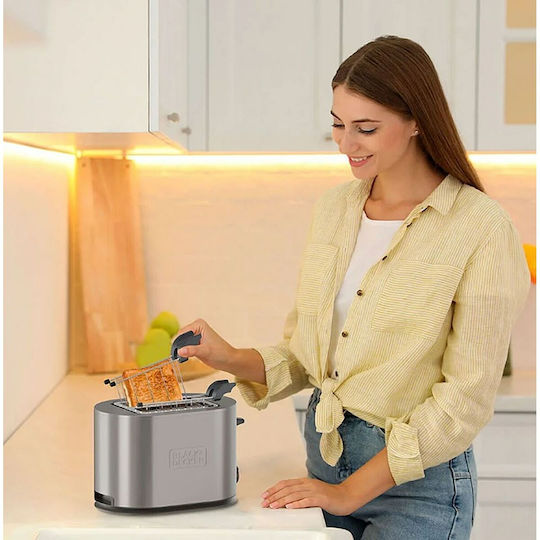 Black & Decker Тостер Двуместна 900W Черен