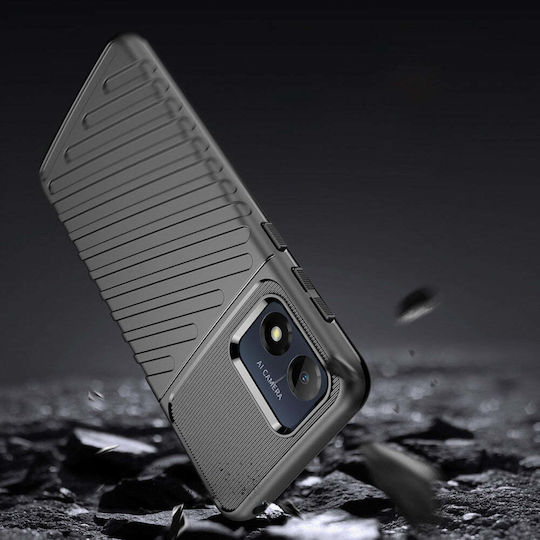 Hurtel Thunder Back Cover Σιλικόνης Μαύρο (Moto E13)