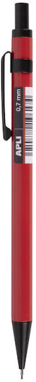 Apli Mechanischer Bleistift Metallisch 0.7mm 1Stück Schwarz
