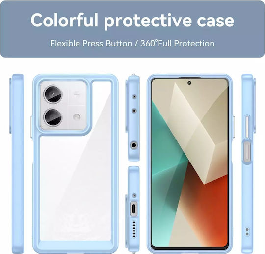 Hurtel Outer Space Back Cover Σιλικόνης / Πλαστικό με Λουράκι Μπλε (Redmi Note 13 Pro 4G / Poco M6 Pro 4G)