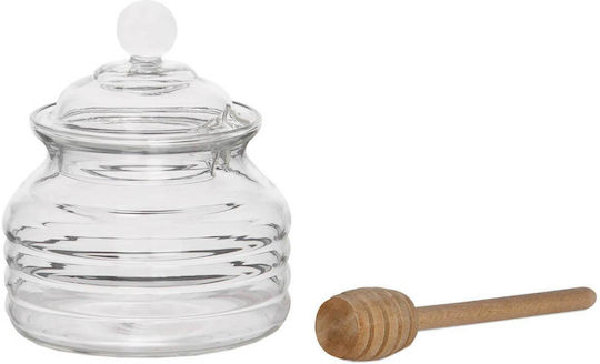 Andrea House Glas Honigglas mit Deckel 300ml