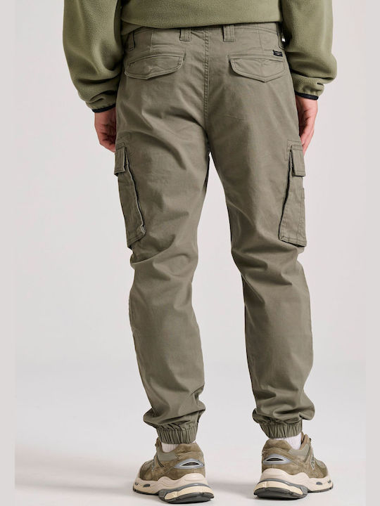 Funky Buddha Trousers Cargo in Regular Fit Khaki